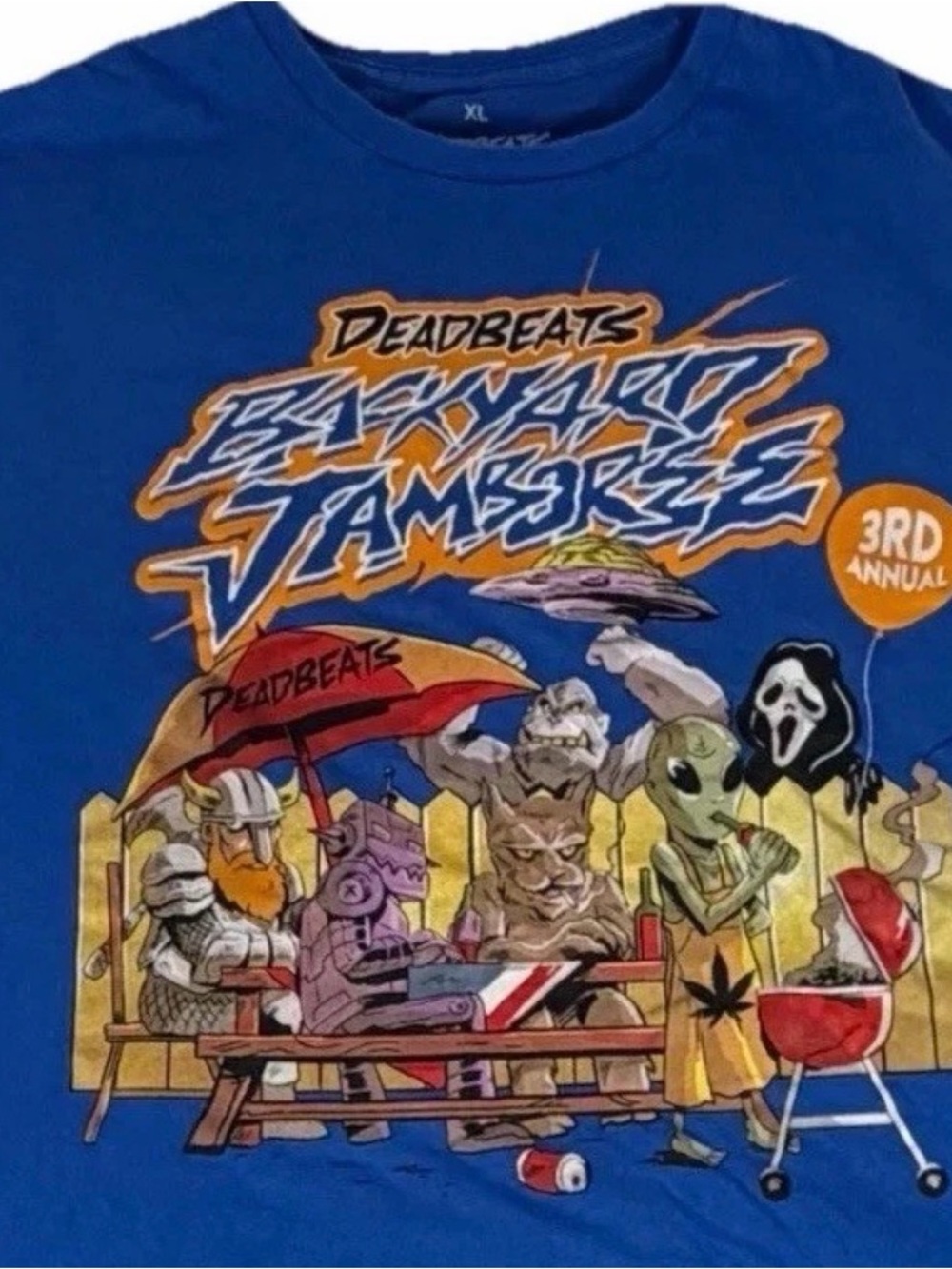 Zeds Dead Deadbeats 3rd Annual Backyard Jamboree Tour Shirt XL